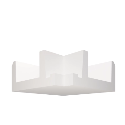 20 Meter + 4 Innenecken Stuckleisten Styropor Deckenabschlussleisten Halogenlampe OL-35